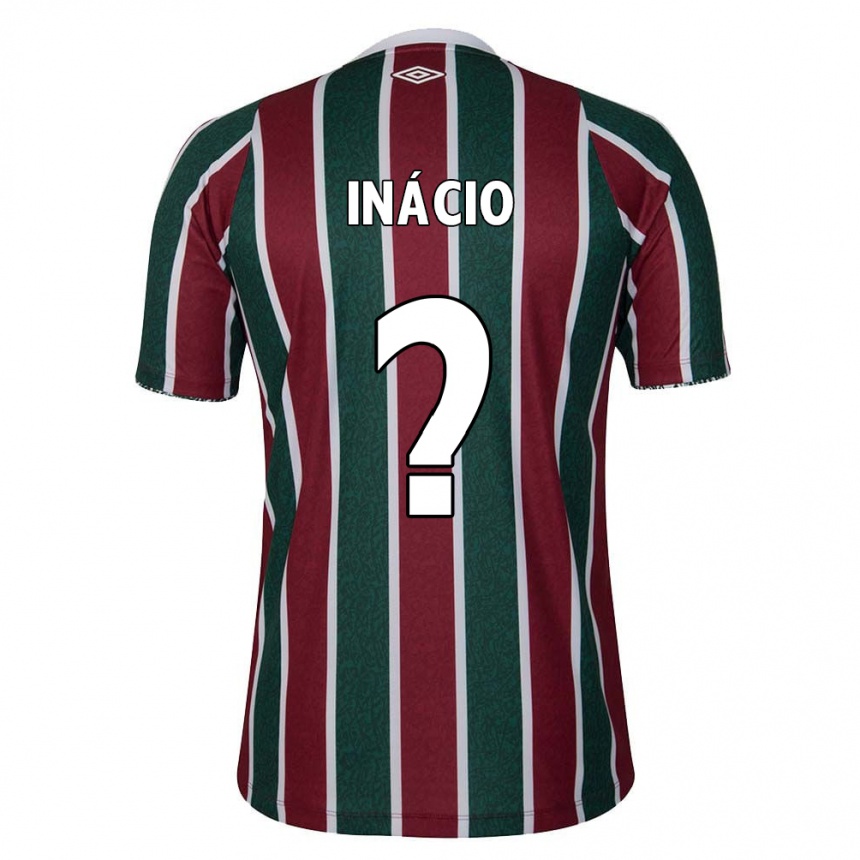 Kids Football João Inácio #0 Green Maroon White Home Jersey 2024/25 T-Shirt