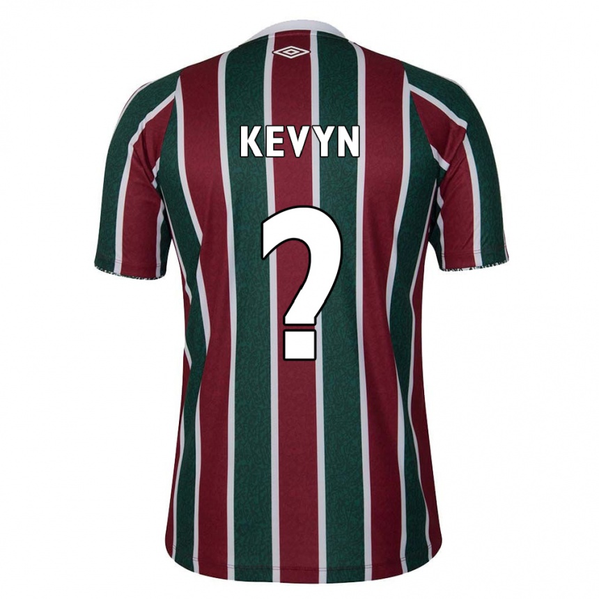 Kids Football Kevyn #0 Green Maroon White Home Jersey 2024/25 T-Shirt