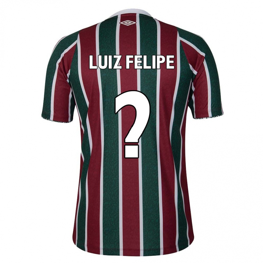 Kids Football Luiz Felipe #0 Green Maroon White Home Jersey 2024/25 T-Shirt