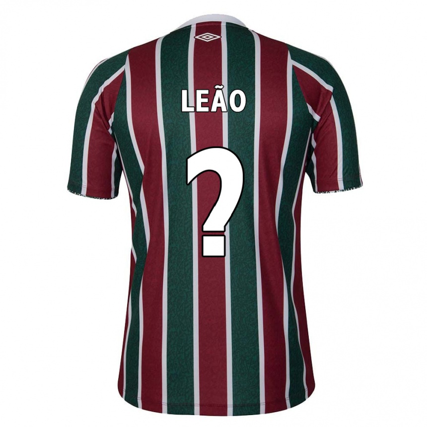 Kids Football Caio Leão #0 Green Maroon White Home Jersey 2024/25 T-Shirt