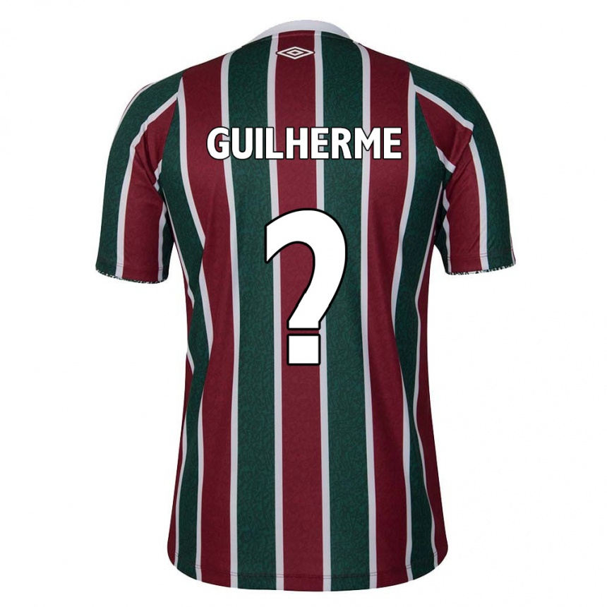 Kids Football Luiz Guilherme #0 Green Maroon White Home Jersey 2024/25 T-Shirt