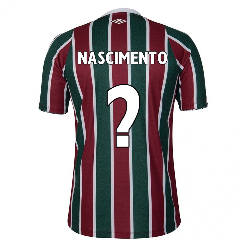 Kids Football Hiago Nascimento #0 Green Maroon White Home Jersey 2024/25 T-Shirt