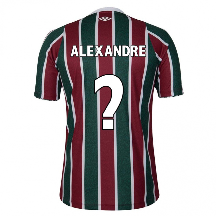 Kids Football Alexandre #0 Green Maroon White Home Jersey 2024/25 T-Shirt