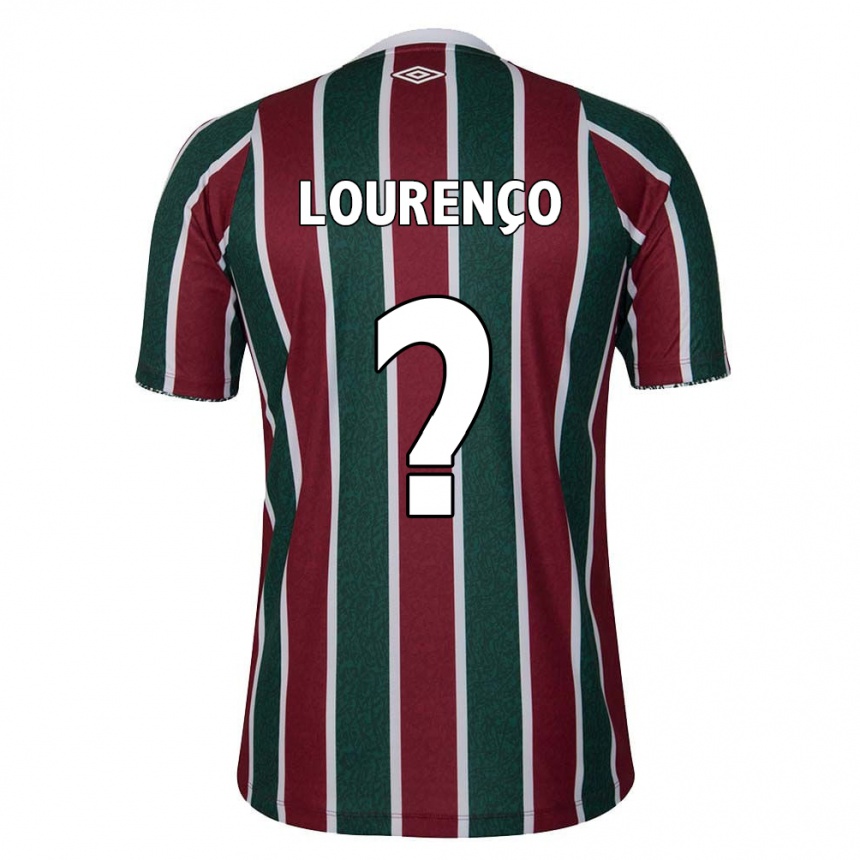 Kids Football João Lourenço #0 Green Maroon White Home Jersey 2024/25 T-Shirt