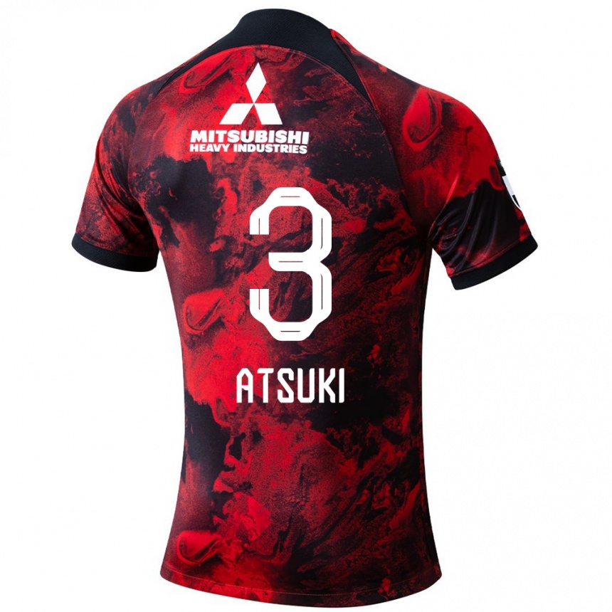 Kids Football Atsuki Ito #3 Red Black Home Jersey 2024/25 T-Shirt