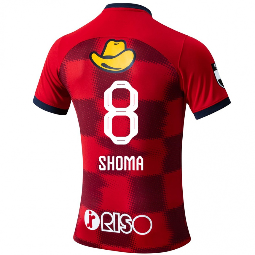 Kids Football Shoma Doi #8 Red Blue White Home Jersey 2024/25 T-Shirt