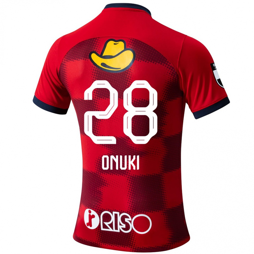 Kids Football Rui Onuki #28 Red Blue White Home Jersey 2024/25 T-Shirt