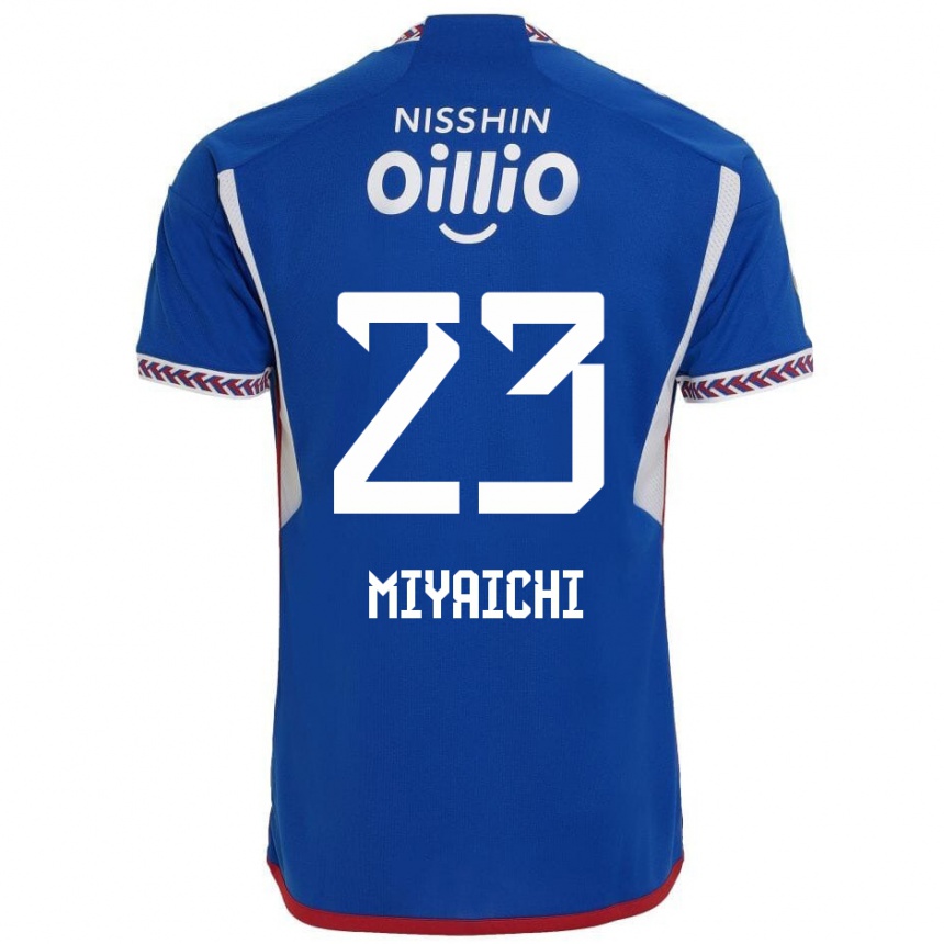 Kids Football Ryo Miyaichi #23 Blue White Red Home Jersey 2024/25 T-Shirt