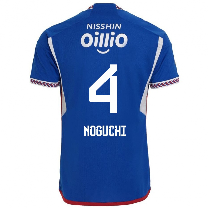 Kids Football Reno Noguchi #4 Blue White Red Home Jersey 2024/25 T-Shirt