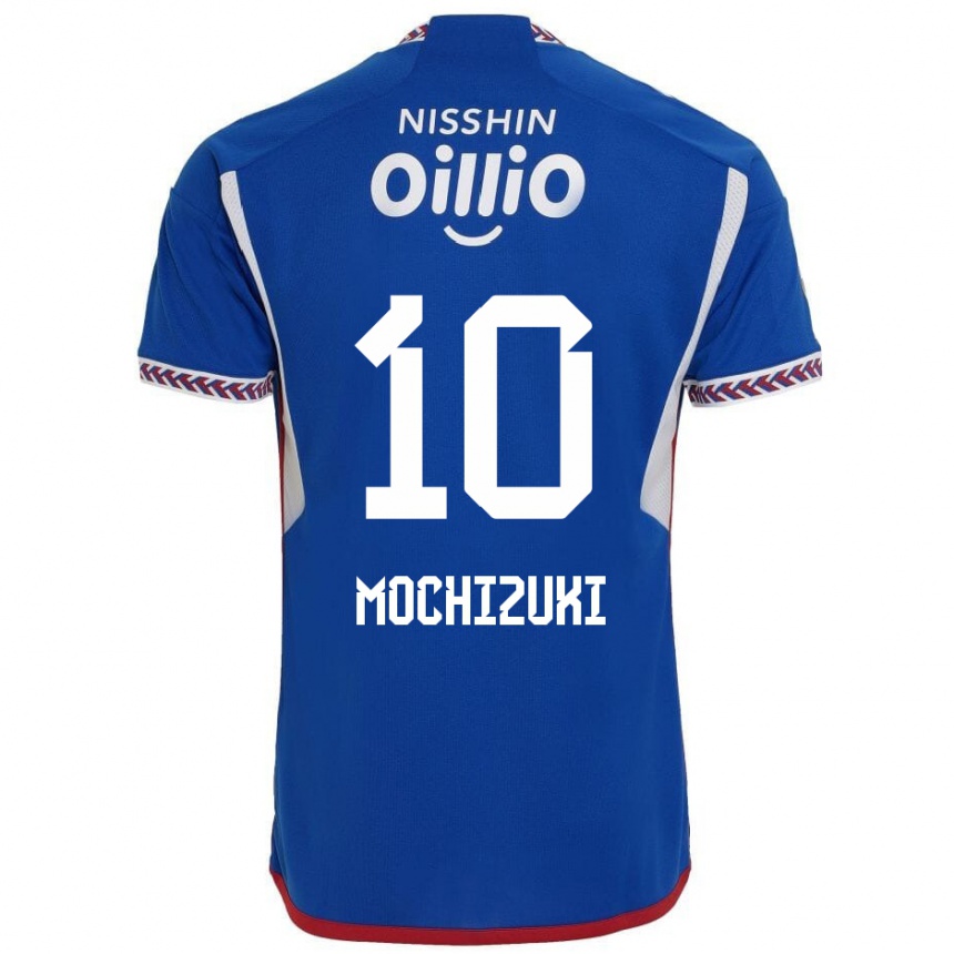 Kids Football Kohei Mochizuki #10 Blue White Red Home Jersey 2024/25 T-Shirt