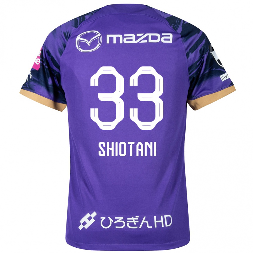 Kids Football Tsukasa Shiotani #33 Purple White Home Jersey 2024/25 T-Shirt