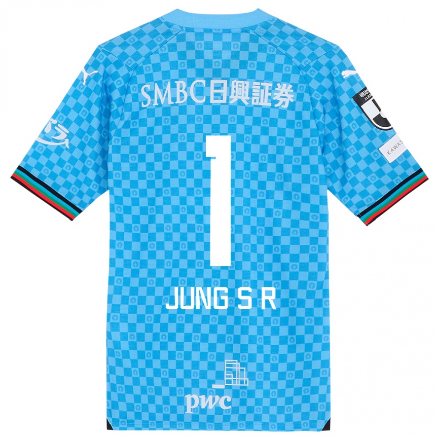 Kids Football Sung-Ryong Jung #1 Azure Blue Home Jersey 2024/25 T-Shirt