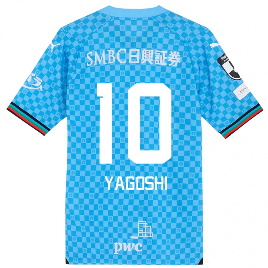 Kids Football Mikito Yagoshi #10 Azure Blue Home Jersey 2024/25 T-Shirt