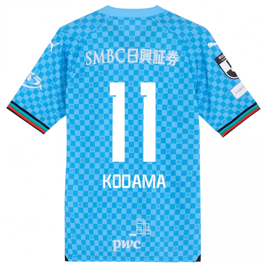 Kids Football Shotaro Kodama #11 Azure Blue Home Jersey 2024/25 T-Shirt