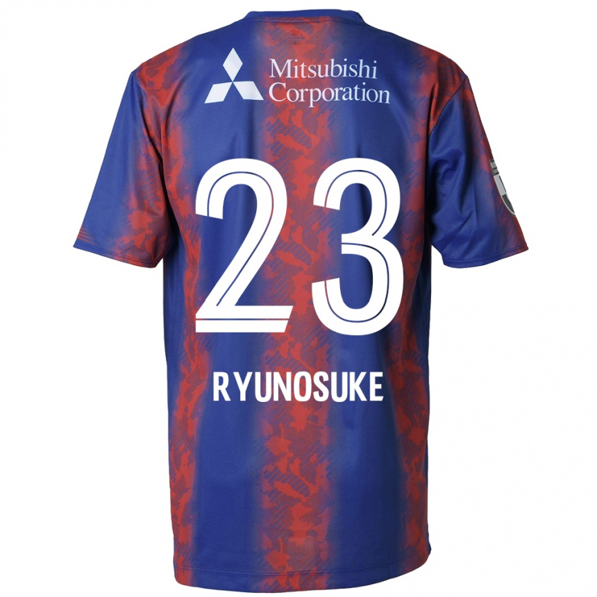 Kids Football Ryunosuke Sato #23 Blue Red Home Jersey 2024/25 T-Shirt