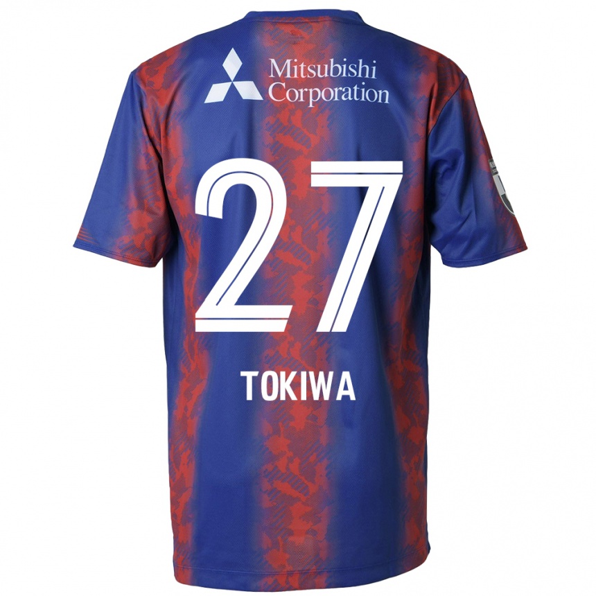 Kids Football Kyota Tokiwa #27 Blue Red Home Jersey 2024/25 T-Shirt