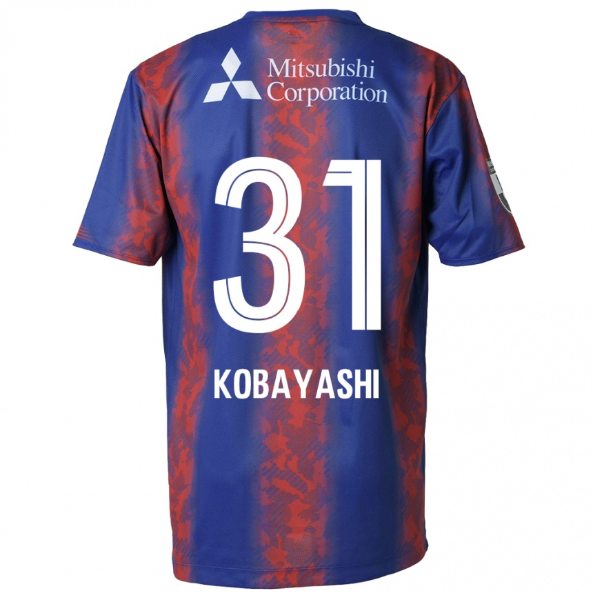 Kids Football Masataka Kobayashi #31 Blue Red Home Jersey 2024/25 T-Shirt