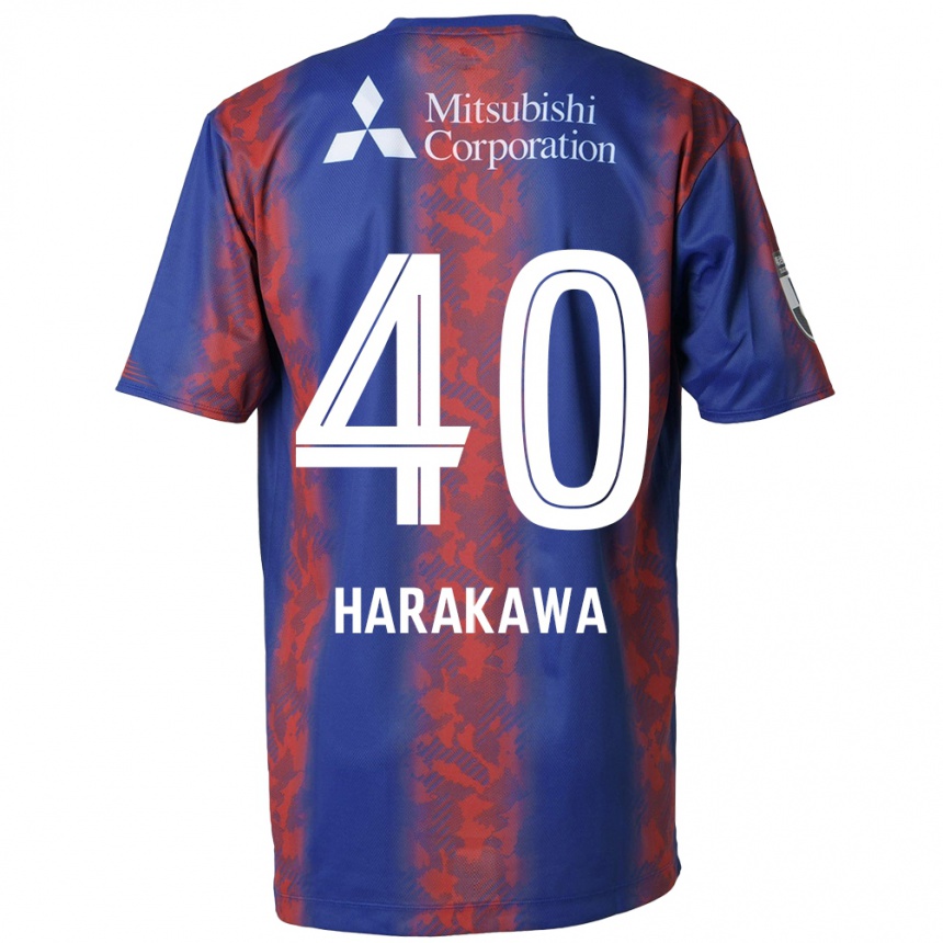 Kids Football Riki Harakawa #40 Blue Red Home Jersey 2024/25 T-Shirt