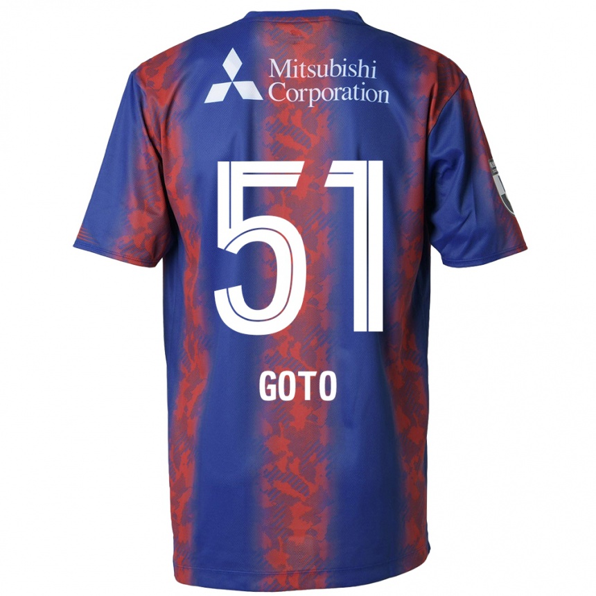 Kids Football Wataru Goto #51 Blue Red Home Jersey 2024/25 T-Shirt