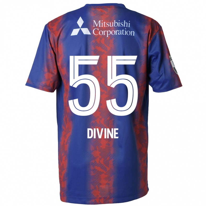 Kids Football Divine Chinedu Otani #55 Blue Red Home Jersey 2024/25 T-Shirt