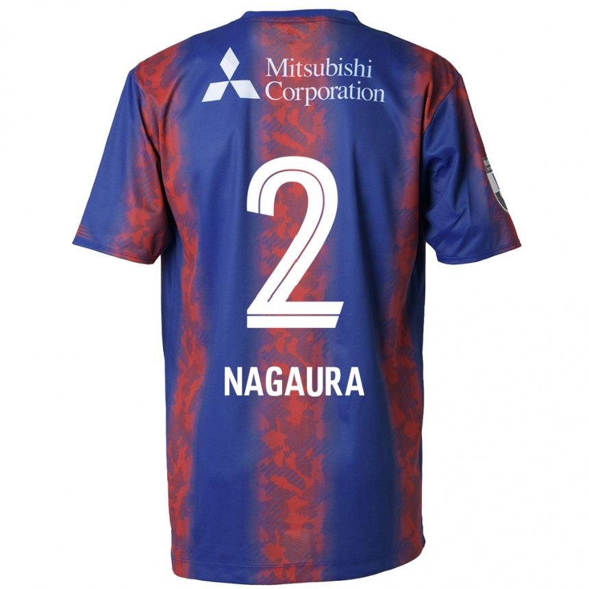 Kids Football Koshi Nagaura #2 Blue Red Home Jersey 2024/25 T-Shirt