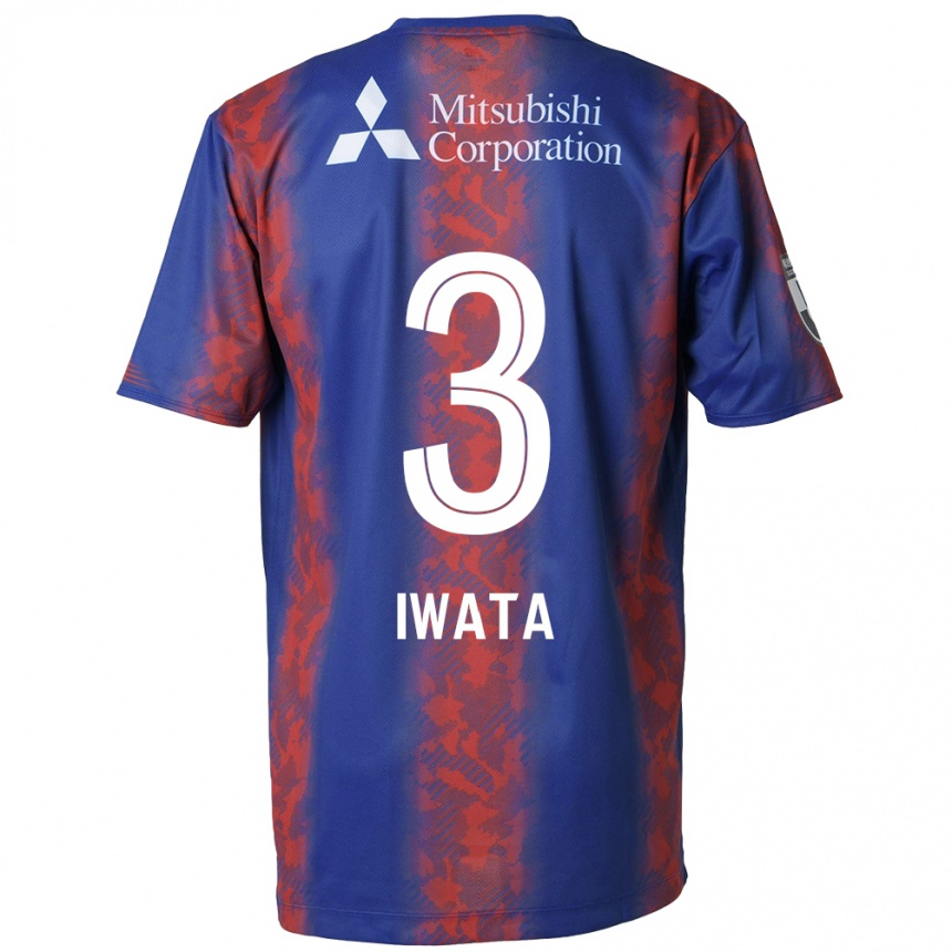 Kids Football Yuki Iwata #3 Blue Red Home Jersey 2024/25 T-Shirt