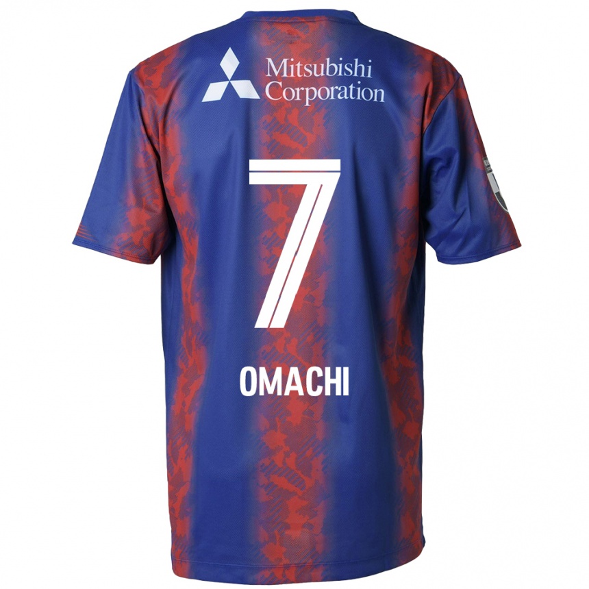 Kids Football Hyugo Omachi #7 Blue Red Home Jersey 2024/25 T-Shirt