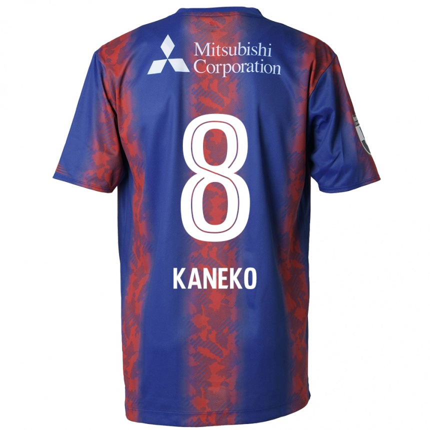 Kids Football Shunsuke Kaneko #8 Blue Red Home Jersey 2024/25 T-Shirt