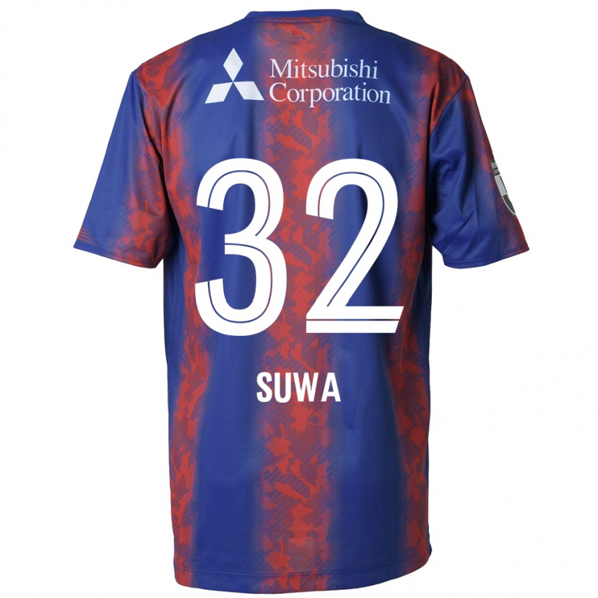 Kids Football Keita Suwa #32 Blue Red Home Jersey 2024/25 T-Shirt