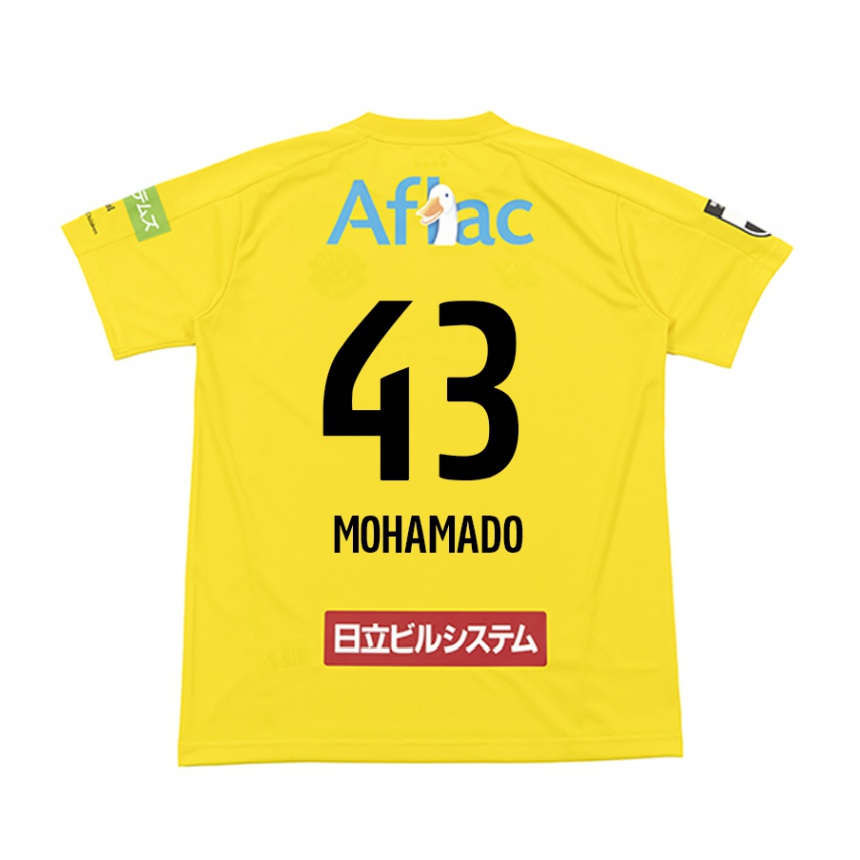 Kids Football Faruzansana Mohamado #43 Yellow Black Home Jersey 2024/25 T-Shirt