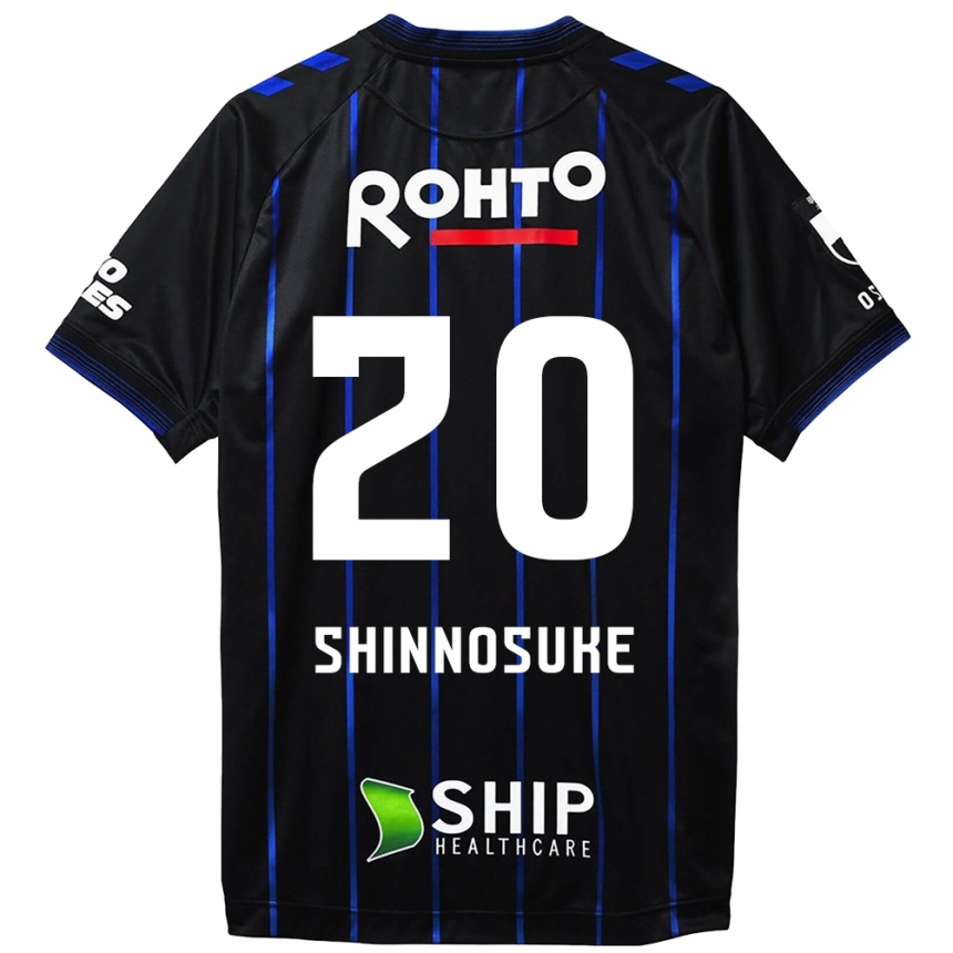 Kids Football Shinnosuke Nakatani #20 Black Blue Home Jersey 2024/25 T-Shirt