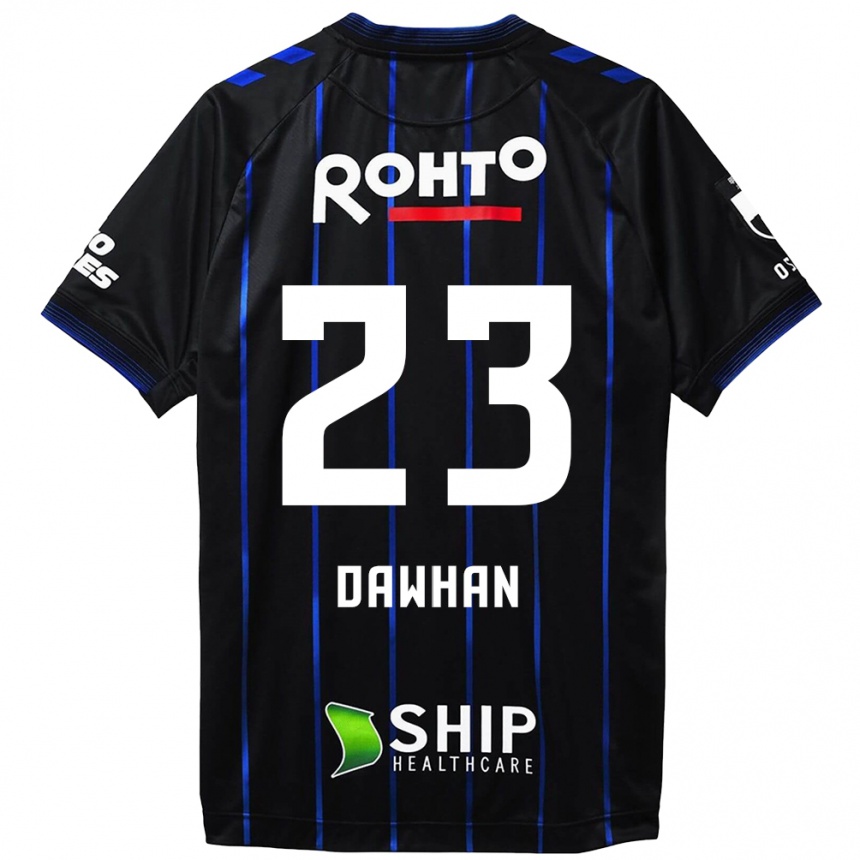 Kids Football Dawhan #23 Black Blue Home Jersey 2024/25 T-Shirt