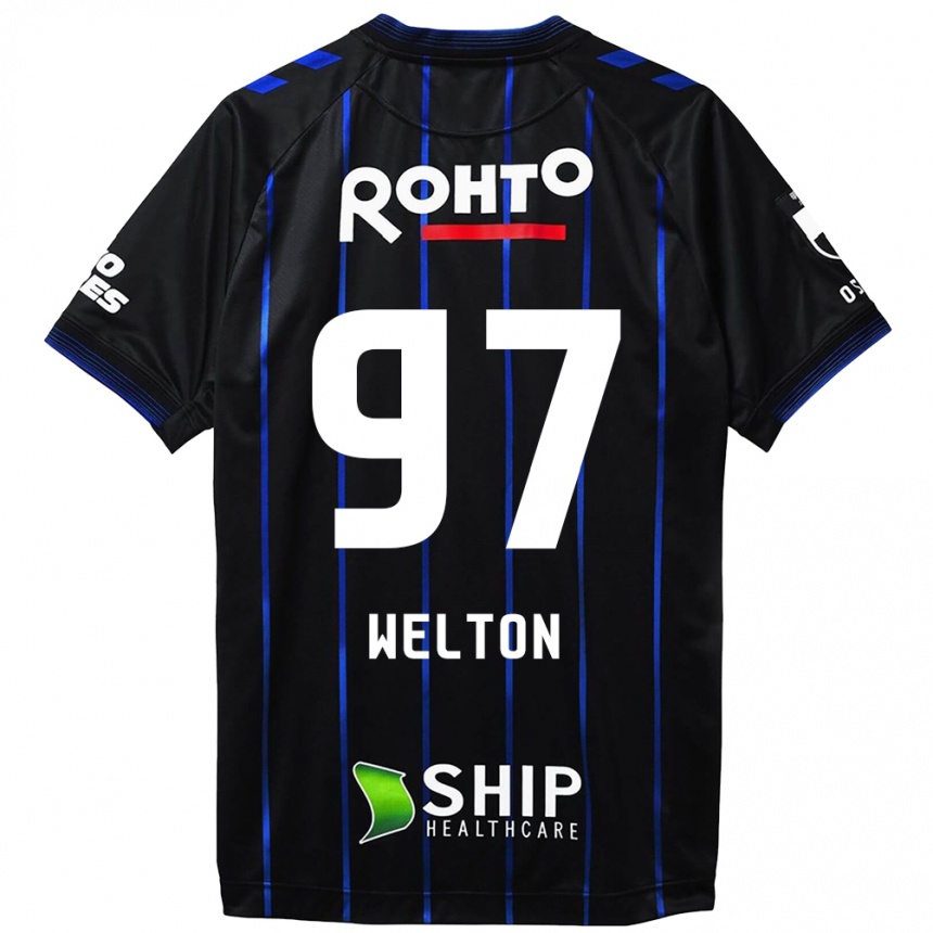 Kids Football Welton #97 Black Blue Home Jersey 2024/25 T-Shirt