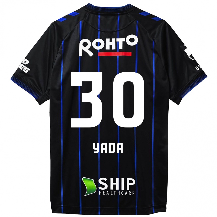 Kids Football Yukito Yada #30 Black Blue Home Jersey 2024/25 T-Shirt