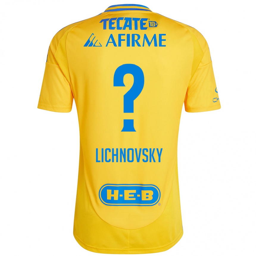 Kids Football Igor Lichnovsky #0 Gold Yellow Home Jersey 2024/25 T-Shirt