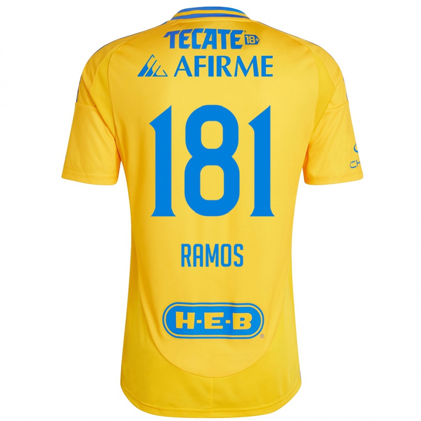 Kids Football Anthony Ramos #181 Gold Yellow Home Jersey 2024/25 T-Shirt