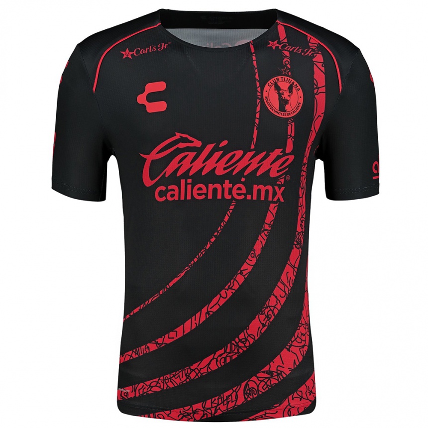 Kids Football Inglis Hernández #21 Black Red Home Jersey 2024/25 T-Shirt