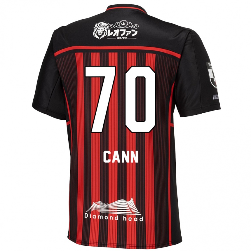 Kids Football Francis Cann #70 Red Black Home Jersey 2024/25 T-Shirt