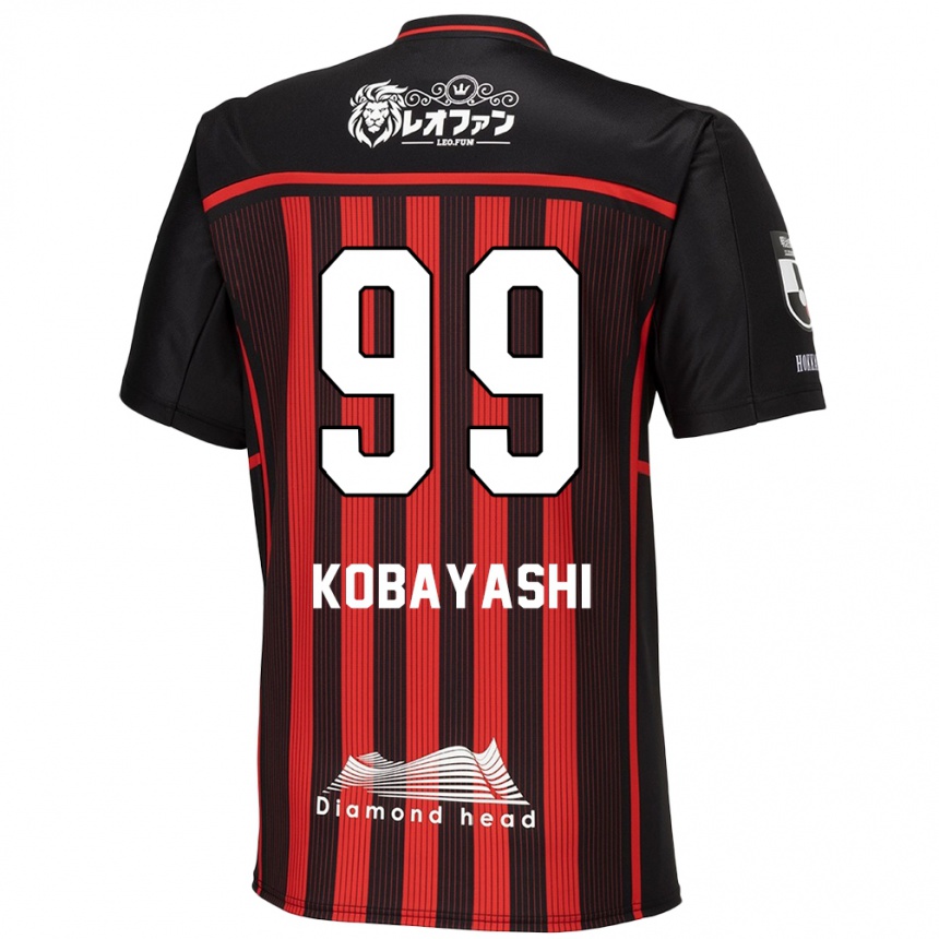 Kids Football Yuki Kobayashi #99 Red Black Home Jersey 2024/25 T-Shirt