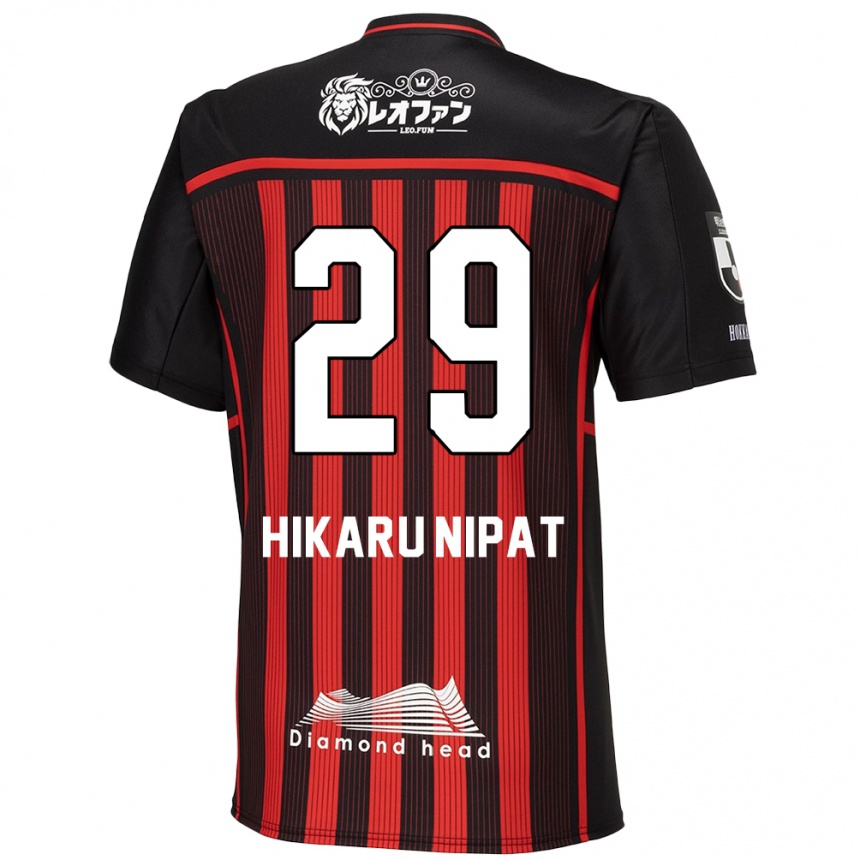 Kids Football Reese Hikaru Nipat #29 Red Black Home Jersey 2024/25 T-Shirt