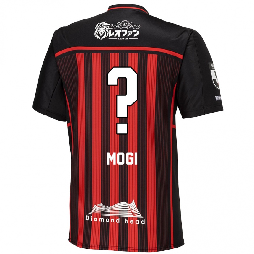 Kids Football Katsuyuki Mogi #0 Red Black Home Jersey 2024/25 T-Shirt