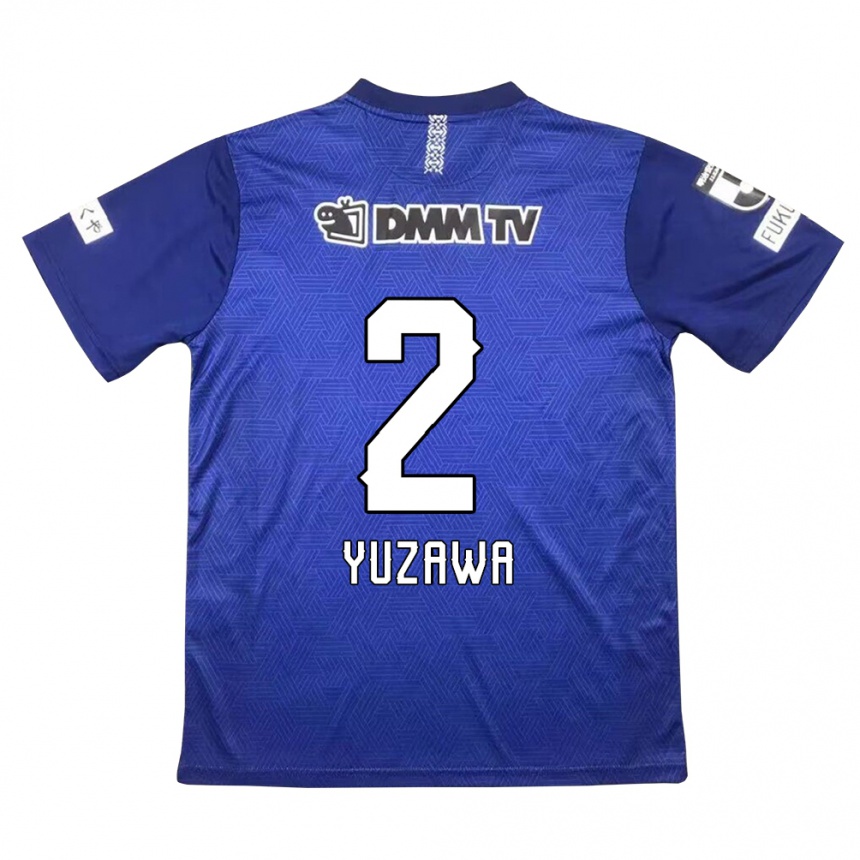 Kids Football Masato Yuzawa #2 Dark Blue Home Jersey 2024/25 T-Shirt