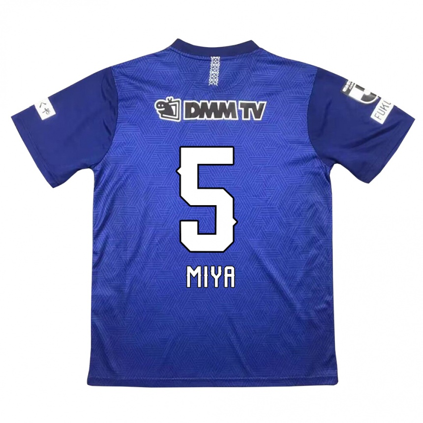 Kids Football Daiki Miya #5 Dark Blue Home Jersey 2024/25 T-Shirt