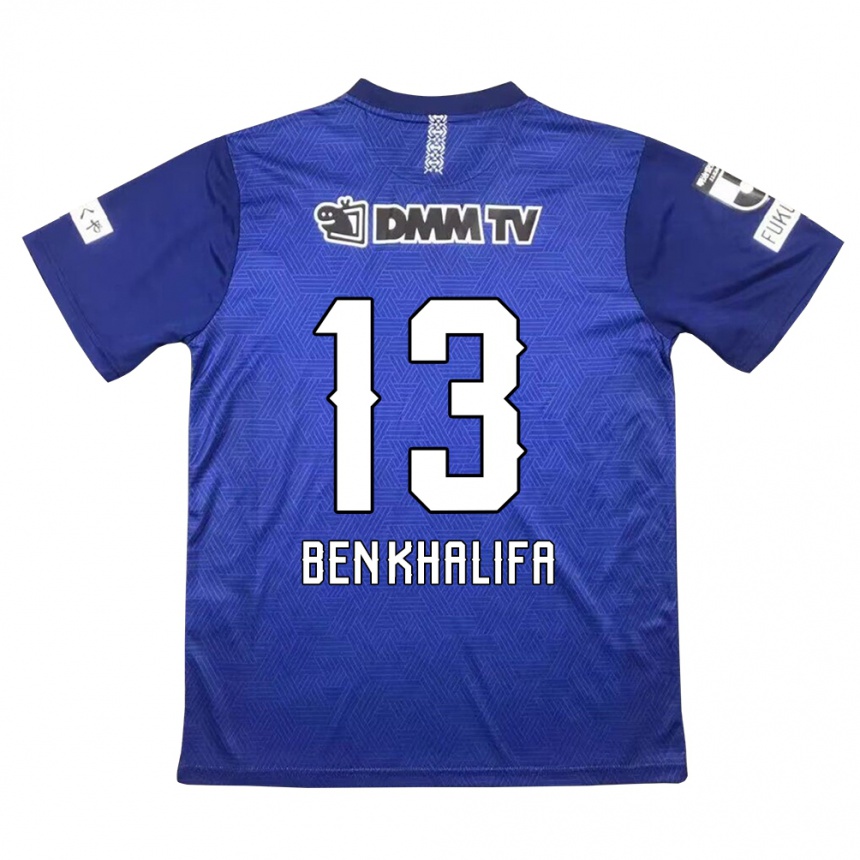 Kids Football Nassim Ben Khalifa #13 Dark Blue Home Jersey 2024/25 T-Shirt