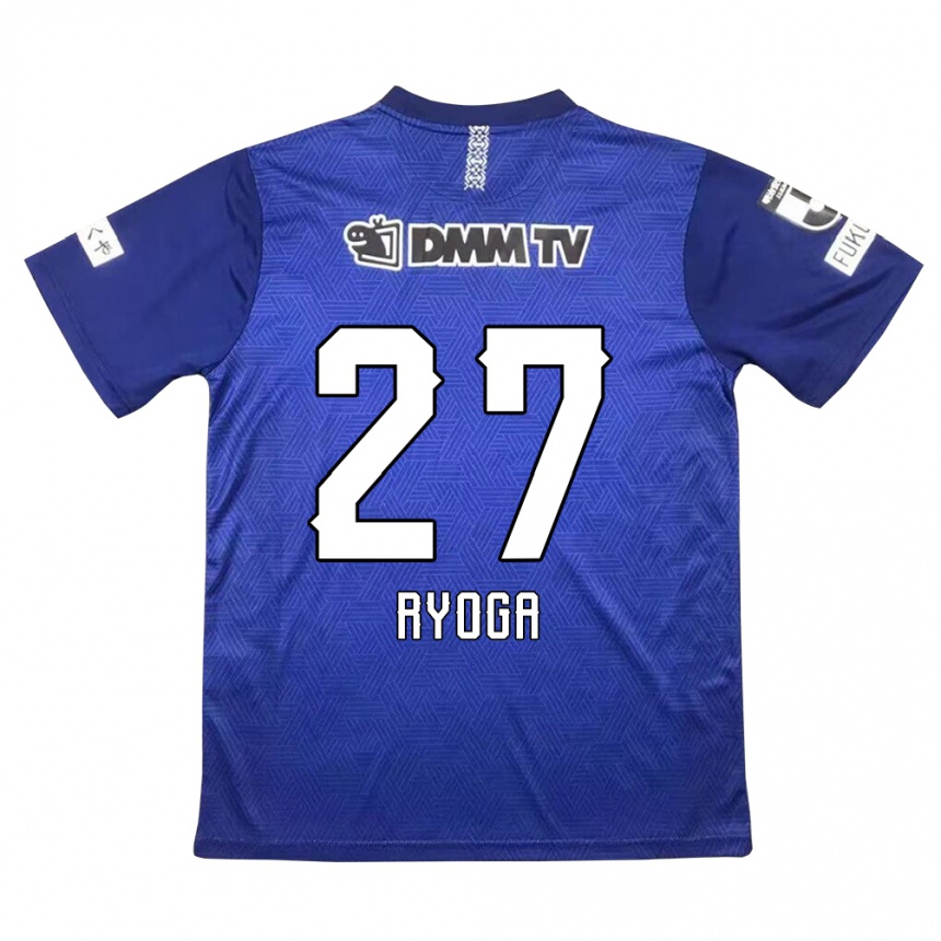 Kids Football Ryoga Sato #27 Dark Blue Home Jersey 2024/25 T-Shirt