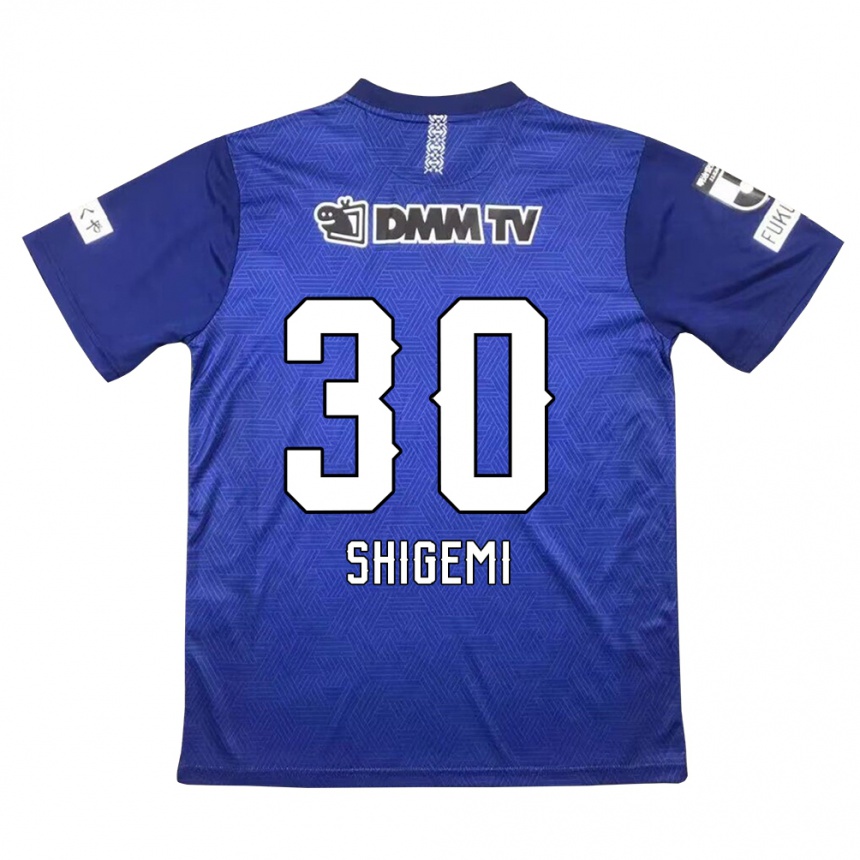 Kids Football Masato Shigemi #30 Dark Blue Home Jersey 2024/25 T-Shirt