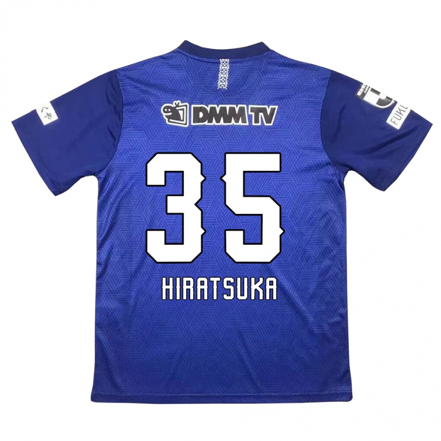 Kids Football Yuto Hiratsuka #35 Dark Blue Home Jersey 2024/25 T-Shirt