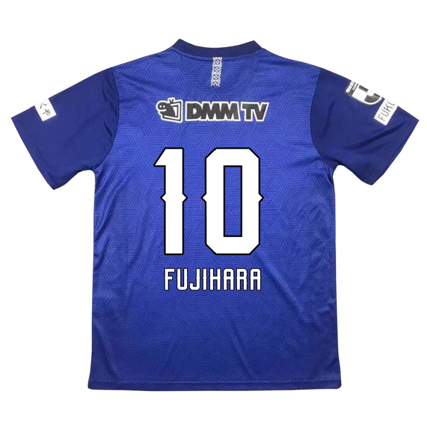 Kids Football Naoatsu Fujihara #10 Dark Blue Home Jersey 2024/25 T-Shirt