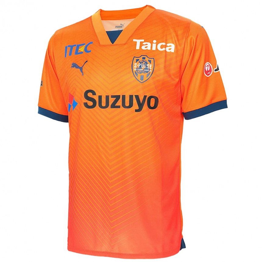 Kids Football Riku Gunji #27 Orange Blue Home Jersey 2024/25 T-Shirt