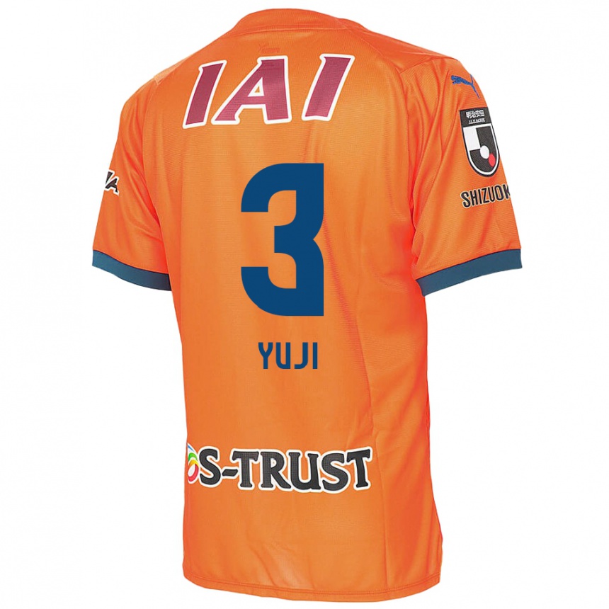 Kids Football Yuji Takahashi #3 Orange Blue Home Jersey 2024/25 T-Shirt